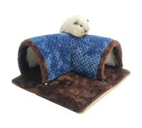 Manta de juego de ardilla, hámster, conejo, chinchilla, canal de ángulo recto de 90 grados, esponja gruesa de animales, nuevo túnel de pelo pequeño, cama de gatos, camas de felpa para túnel, túnel,
