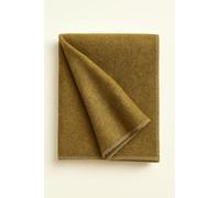 Manta de lana caqui militar, 200 x 155 cm, manta de lana pesada gruesa, cálida y duradera para camping, senderismo, supervivencia, emergencia o viajes