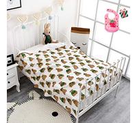 Manta de Muselina Recién Nacidos Bebés, Bambú Algodón Mantas Swaddle Bebé Cuadradas Multiuso Suave para Bebé Unisex Manta de Dibujos Animados (70 * 140cm,Osito)