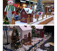 Manta de nieve de Navidad de algodón artificial suave, falda de árbol de Navidad, decoración de telón de fondo, color blanco, 1 x 1,5 m (blanco #15)