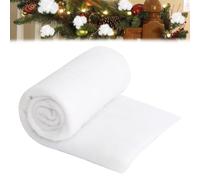 Manta de Nieve NavideñA, Falsa Manta de Nieve de Navidad, Guata De Nieve Nieve Artificial para Decoraciones NavideñAs de Aldeas Bajo El áRbol de Navidad (150x40cm)