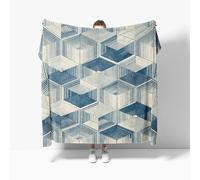 Manta de Peluche de Lana GeometríA del Espacio SóLido Manta de Estar Caliente Otoño Invierno Suave L, De Color Claro Frazada de Franela Sherpa para Sofá Cama, para Niños Niñas
