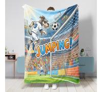 Manta de perro Schnauzer de fútbol 2026, 50 x 60 pulgadas, manta mullida grande y pequeña para sofá, sala de estar, playa, viajes, decoración deportiva para el hogar