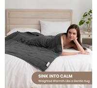 Manta de peso Good Nite para adultos, manta relajante para mejorar el sueño, ideal para un mejor sueño (4-8 kg) Gris 125x180cm-6kg