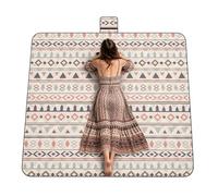 Manta de Picnic Impermeable - Alfombra Grande Impermeable, Plegable y Antiarena 200x200 cm,Esterilla Para Picnic De 3 Capas | para Camping Aire Libre Viajes Jardín Césped Parque Terraza y Festivales