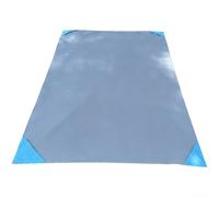 Manta de picnic portátil impermeable a prueba de arena para uso en la playa, para camping, senderismo, actividades al aire libre y salidas sociales (1,4 x 1,5 m, gris azul)