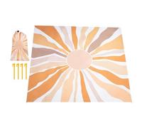 Manta de playa grande, a prueba de , manta de picnic con toalla de portátil de secado rápido e impermeable para camping, jardín, familia, adulto, 82.6 x 78.7 pulgadas