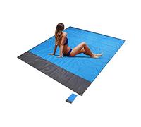 Manta de Playa, Manta de Bolsillo portátil Plegable Impermeable Ligera de 79 x 83 Pulgadas Alfombra de Camping de Gran tamaño para Picnic, para jardín al Aire Libre, Parque, Hierba, Senderismo