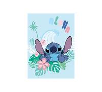 Manta de polar - Lilo y Stitch - 100 x 150 cm - Multicolor - Lavable a máquina - Infantil