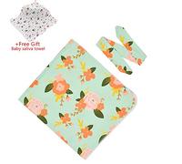 Manta de Punto para Bebé Recién Nacido, Odot Suave y Cálida Punto de Crochet Cobija Toalla de Cama Niños Swaddle para Bebe cuna, Cochecito y Silla de Paseo (77cm x85cm,Flor 2)
