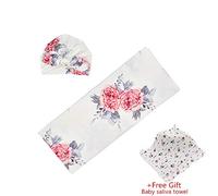Manta de Punto para Bebé Recién Nacido, Odot Suave y Cálida Punto de Crochet Cobija Toalla de Cama Niños Swaddle para Bebe cuna, Cochecito y Silla de Paseo (86cm x 137cm,Flor 3)