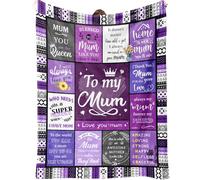 Manta de regalo para hermanas, regalos de cumpleaños para hermanas, regalo único para mi querida hermana en el día de la madre, Navidad (mamá, 150 x 200 cm)