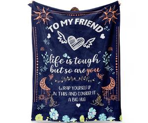 Manta de regalo para mejor amiga, regalo de cumpleaños para mejores amigas, regalo único de amistad para mujeres, mejor amiga, hermana del alma, regalo para mejor amiga en el día de la madre, Navidad