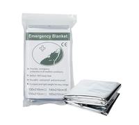 Manta de rescate, equipo portátil reflectante del calor, mantas de camping multiusos, para niños, adultos y hombres, para camping al aire libre, senderismo, invierno, lluvia, clima frío y natural