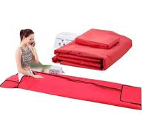 Manta de Sauna Sauna de Iones Profesional Manta de Sudor Terapia de desintoxicación Máquina de Belleza Moldeadora de Cuerpo Adelgazante Pérdida de Peso Desintoxicación(Rosso)