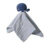 Manta de seguridad de dibujos animados para niños pequeños, juguete de mordedor, diseño de ganchillo, pañuelo para recién nacidos, cuidado suave, juguete para dormir para recién nacidos