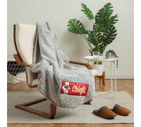 Manta de sherpa con logo grande de los Kansas City Chiefs de la NFL de FOCO