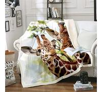 Manta de sherpa de dinosaurio con impresión 3D para niños y niñas,de animales de la selva,mantas de forro polar,estilo de vida silvestre para cama,sofá y mantas de felpa,para,Double(60"x79")