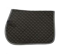 Manta de silla de montar inglesa Tough 1 EquiRoyal Square Quilted Cotton Comfort, color blanco