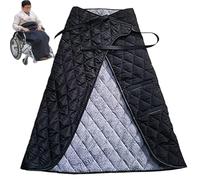 Manta de Silla de Ruedas, una Manta de Revestimiento de Forro de Viento Impermeable a Prueba de Agua de 46 Pulgadas con Cintas de Pasta, una cómoda Cubierta de Silla de Ruedas para Ancianos para pers