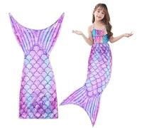 Manta de sirena, 140 x 50 cm, diseño de cola de sirena, para niñas, niños y adultos, manta de franela para todas las estaciones, saco de dormir, manta de regalo para cumpleaños o Navidad