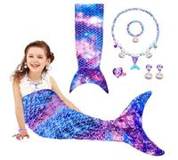 Manta de sirena, manta de cola de sirena con collar, manta suave para todas las estaciones, manta de sirena para niñas, manta de sirena para Navidad (130-170 cm)