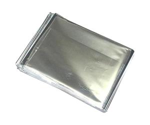 Manta de supervivencia de emergencia - PET aluminio 160x210cm térmica | Manta térmica con impermeable, camping, senderismo, mantas de emergencia | Camping de rescate al aire libre, juego de desastres
