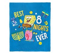 Manta de tacto sedoso de Bob Esponja: Las ocho noches en Aggretsuko Comics, 50"" x 60"" (D0102HAR6SG).