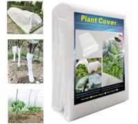 Manta de tela no tejida para protección del invierno, aislamiento térmico, transpirable, personalizable, blanco, varios tamaños para verduras, frutas, flores (251,6 x 10 m)