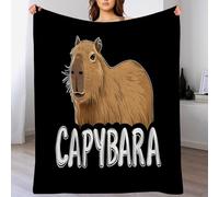 Manta De Vellón De Amarillo Parduzco Ganado De Las Tierras Altas De Las Flores la cobija De Tiro Impresa Para Niños Adultos De Frazada Ilustración De Animales De Felpa Para Cama Sofá 75X100Cm