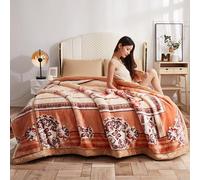 Manta de visón Coreano tamaño King, Gruesa y Sedosa, de Dos Capas, Suave y cálida, Ideal para sofá Cama o Invierno (3,5 kg)