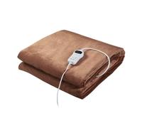 Manta eléctrica archi 10 niveles de calor 120w vlies 180x130 cm - marrón [en.casa]