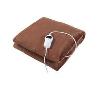 Manta eléctrica archi 10 niveles de calor 120w vlies 200x150 cm - marrón [en.casa]