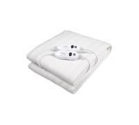 Manta eléctrica/Calentadora de cama, dimensiones: 160x140cm lavable. 2 Ajustes de temperatura. 2 controles regulables. Potencia: 2x60W. THULOS TH-EB400