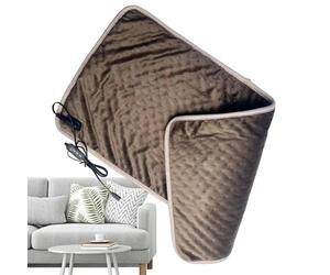 Manta eléctrica con calefacción - Extensión de 1,5 m, suave 60 x 30 cm con 3 ajustes de calor | Manta multifuncional para piernas, cuello y rodillas, cojín seguro y duradero