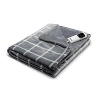 Manta eléctrica Daga Relax Suave 150x95cm 150W gris/blanco