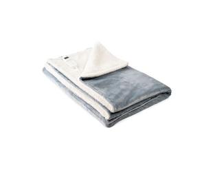 Manta eléctrica heklet innovagoods blanco gris 130 x 180 cm 160 w