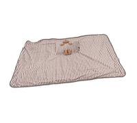 Manta Eléctrica, Manta Eléctrica Lavable con Agua de Poliéster para Uso Doméstico (Café con rayas de oso)