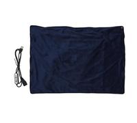 Manta eléctrica, multifuncional, control de temperatura ajustable, USB, calentador eléctrico, para acampar, pesca, viajes, fibra de poliéster caliente (azul