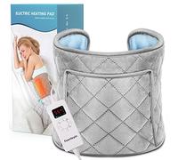 Manta eléctrica XL eléctrica almohadillas Waist Wrap cojín térmico 30 x 60 cm ultra suave calor almohadillas con 4 ajustes del temporizador Auto Shut lavable, espalda y hombro dolor alivio y calambres
