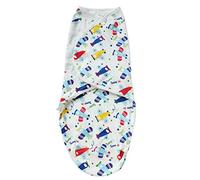 Manta Envolvente Bebé Swaddle Wrap Recien Nacido, Morbuy 2pcs Algodón Saco de Dormir Cobija Suave y Confortable Ajustables Unisexo Disponible Toda Temporada (50 * 70cm(0-3Meses),Aviones soleados)
