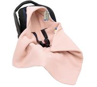 Manta envolvente para asiento de coche de bebé para recién nacidos y niños pequeños para otoño-invierno, manta acogedora para cochecitos autositx, cochecitos, por ejemplo Maxi Cosi, (rosa claro)