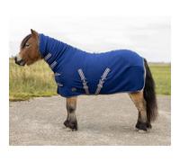 Manta equitación polar para shetland con cubrecuellos QHP 75 cm (Longueur totale: 105 cm)