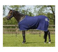 Brands of Q Manta Forro Polar con Decoración, Navy/Plata - 145 cm Brands of Q