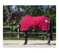 Brands of Q Manta Forro Polar con Decoración, Burdeos/Plateado - 160 cm Brands of Q