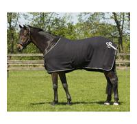 Brands of Q Manta Forro Polar con Decoración, Negro/Plateado - 170 cm Brands of Q