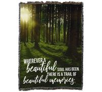 Manta extragrande de Pure Country Weavers: Donde ha estado un alma hermosa, hay un rastro de bellos recuerdos. Regalo de condolencias y duelo. Ta