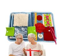 Manta Fidget Para Adultos - Alfombra De Actividades Sensoriales Para Personas Mayores, Libro Fidget Sobre La Pérdida De Memoria, Manta Sensorial Para El Cuidado De La Demencia Y La Enfermedad De Alzhe