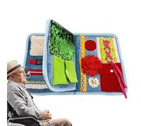 Manta Fidget para Adultos, Mantas sensoriales para Adultos - Mantas reconfortantes y calmantes para Personas Mayores - Libro Fidget versátil, Productos sobre Demencia