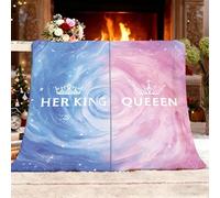 Manta Franela con Estampado 100X130 cm Tema De Nebulosa RomáNtica Polar para Mascotas Lavable - Resistente, Anti-pelos y Antideslizante, Azul Y Rosa Calidez Suave Manta de Sherpa Antiestático